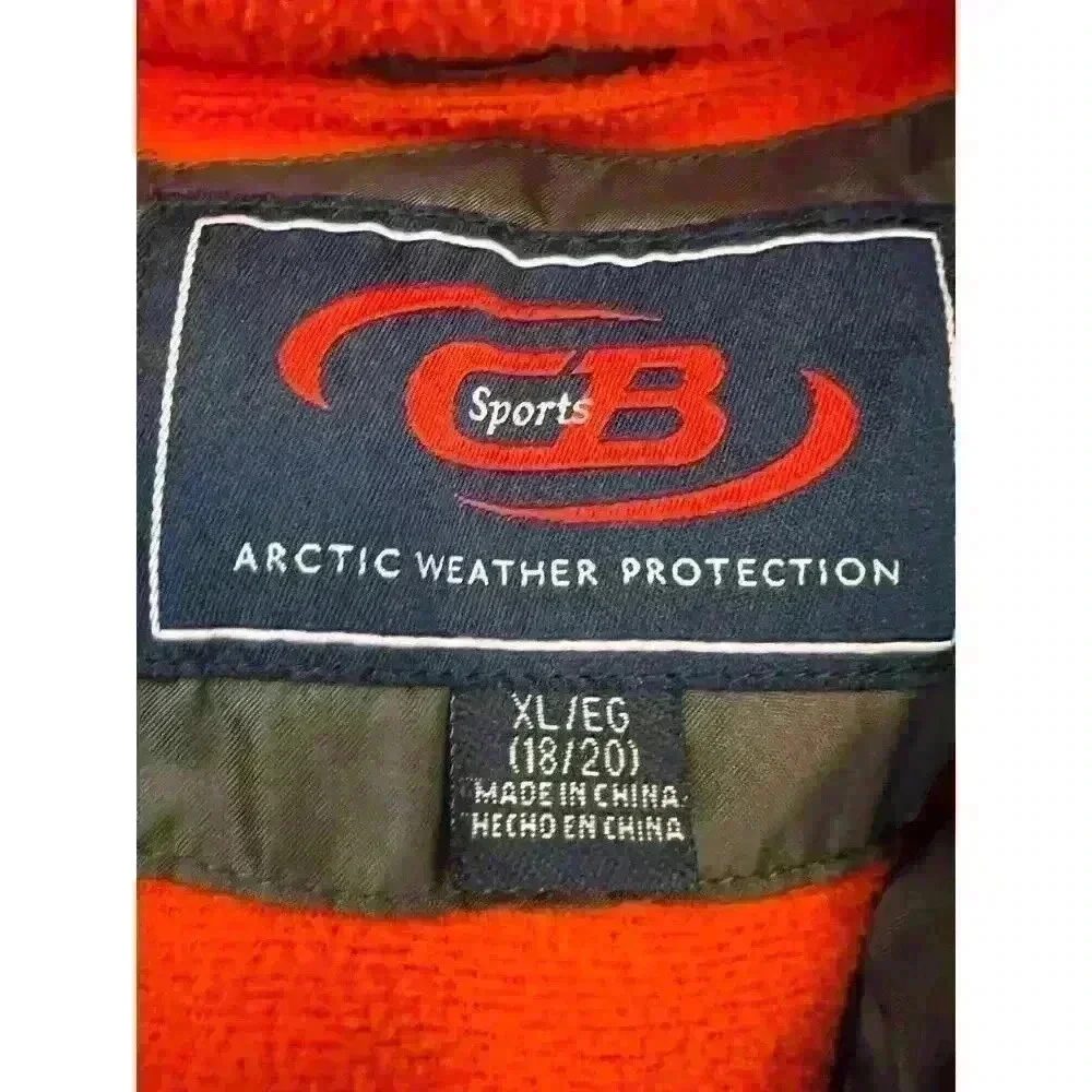 CB SPORTS Little Boys' XL(8-9) Gray Hooded Puffer Jacket w/ Hat NWT $85